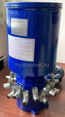 1DDRB-N10.5/30 - Станция смазки электрическая для многоточечных систем, рабочее давление до 315 бар, подача 10,5 мл/мин, мощность двигателя 0,18 кВт, объем бака 30 литров, число выходов: 1