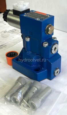 DBW20B2-5X/315XCG24N9K4 - Предохранительный клапан Ду25 с давлением настройки до 315 бар, управление - X - внешний с разгрузкой B = открыт с электроуправлением G24